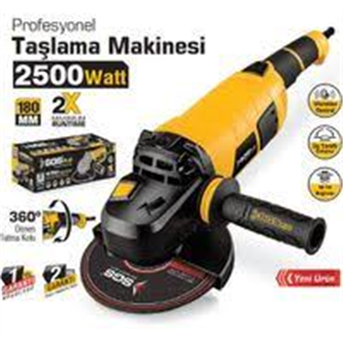 SGS 180 MM 2500W PROFESYONEL TAŞLAMA MAKİNESİ
